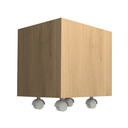 Ver imagem 2 de Baú Organizador de Brinquedos Mdf com Rodízios Plancasa:carvalho