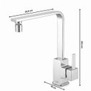 Ver imagem 4 de Torneira Monocomando Cozinha Bancada Athena Slim 27034 Meber - Cromado