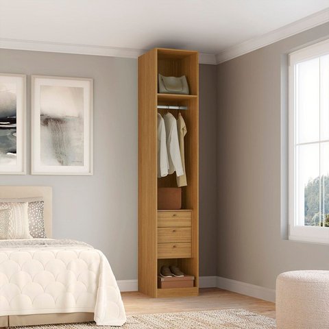 Closet Modulado sem Portas com Gavetas 45cm 100% MDF Altezza