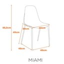 Ver imagem 5 de Conjunto 2 Cadeiras Miami Base em Aço - Terracota