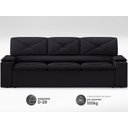 Ver imagem 3 de Sofá com Porta Copos Retrátil e Reclinável Pop 2,05m Velosuede Preto - Netsofas