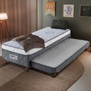 Ver imagem 1 de Cama Box Solteiro com Cama Auxiliar 100% Poliéster 88x52cm Vitta América Colchões
