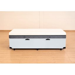 Cama Box Baú Solteirão Serenelife - Corano Branco - 3