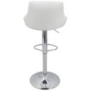 Ver imagem 5 de Kit 6 Banquetas Milano Carmel Estofada Giratória C/ Regulagem - Branco