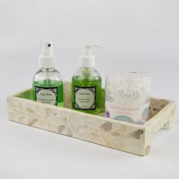 Bandeja Decorativa Retangular de Madrepérola - 24x13cm MEK - 3