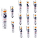 Ver imagem 3 de Kit 12 Silicone Selante Pu 40 Mundial Prime 400g Branco