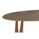 Ver imagem 5 de Mesa Multiuso Cozinha Mila Madeira Maciça c/ Tampo Madeirado c/ Vidro 180x105cm Carvalho/Off White