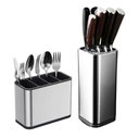 Ver imagem 4 de Kit Cepo Suporte de Facas e Escorredor Porta Talheres Inox