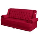 Ver imagem 2 de Sofá 2,00m 3 Lugares Suede Filadélfia Vermelho