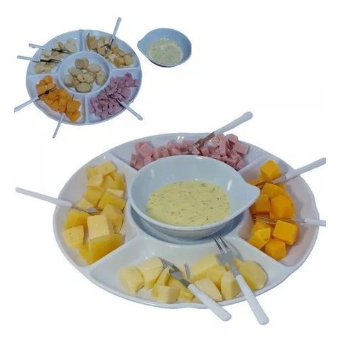 Petisqueira com 5 Divisórias Melamina 30cm Frg4248 Frigopro