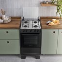Ver imagem 5 de Fogão 4 Bocas Atlas Mônaco Plus Automático Mesa Inox Preto Bivolt
