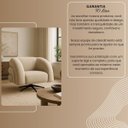 Ver imagem 7 de Poltrona Giratória que Balança Eduarda Orgânica Redonda Veludo