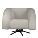 Ver imagem 4 de Poltrona Giratória que Balança Eduarda Orgânica Redonda Veludo