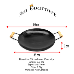 Tacho Disco de Arado 35cm com Alça para Porções em Geral:35cm - 2