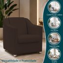 Ver imagem 5 de Kit 6 Poltrona Decorativa para Sala de Espera Mila Recepção Escritório Consultório Corino