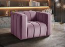 Ver imagem 2 de Poltrona Mona Cor:Veludo Roxo 380