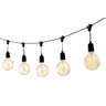 Cordão LED String Light Varal Preto 10 Lâmpadas 5M Uso Externo DELIS - 1