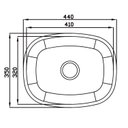 Ver imagem 2 de Cuba para Pia de Cozinha em Aço Inox N4 41x32x9,5cm com Válvula Ghelplus Cinza