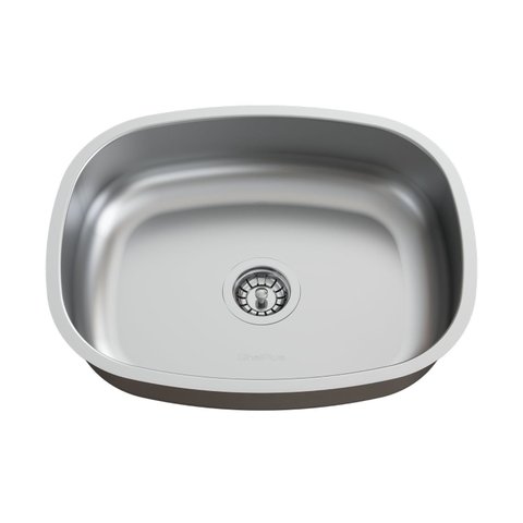 Cuba para Pia de Cozinha em Aço Inox N4 41x32x9,5cm com Válvula Ghelplus Cinza