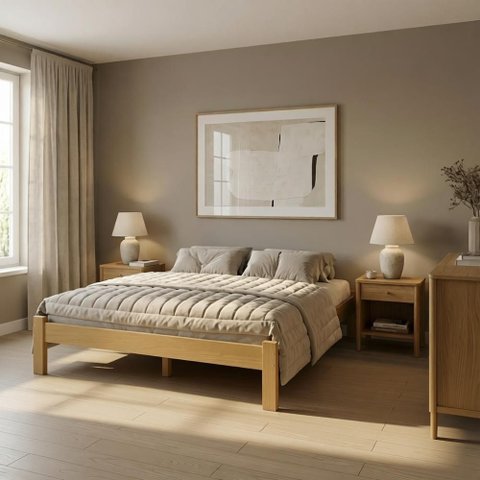Cama Turca King Reforçada em Madeira Maciça Repleta