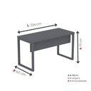 Ver imagem 2 de Mesa Escritório 1340x600x750mm M1340pe40tub Grafito