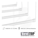 Ver imagem 6 de Varal De Teto Individual 150cm x 06 Varetas- Em Alumínio Branco