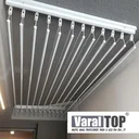 Ver imagem 1 de Varal De Teto Individual 150cm x 06 Varetas- Em Alumínio Branco
