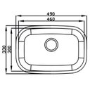 Ver imagem 2 de Cuba para Pia de Cozinha em Aço Inox N1 46x30x17cm Polida com Válvula GhelPlus