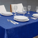 Ver imagem 2 de Toalha de Mesa Jacquard Premium Pequena 100x100 Admirare Elegância Praticidade - Safira