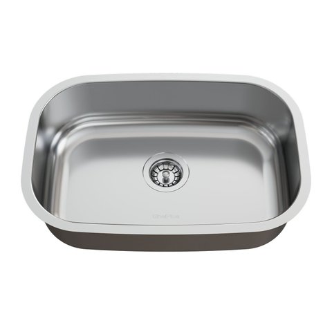 Cuba para Cozinha Inox N1 46x30x17cm Polida com Válvula Ghelplus Plus Cinza