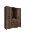 Ver imagem 1 de Guarda Roupas Casal Capela Lyon C/ Espelho Cor Ypê