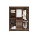 Ver imagem 2 de Guarda Roupas Casal Capela Lyon C/ Espelho Cor Ypê