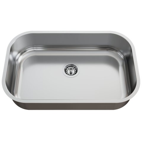 Cuba para Pia de Cozinha em Aço Inox N2 56x35x17cm Polida com Válvula Ghelplus Cinza