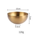 Ver imagem 4 de Tigela Bowl Inox 15cm Bacia Multiuso Cozinha Salada Festa:prata