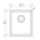 Ver imagem 2 de Cuba para Cozinha Gourmet Pia Aço Inox 38x44x20cm Acetinado Ghelplus Cinza