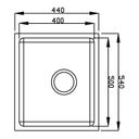 Ver imagem 2 de Cuba para Cozinha Gourmet Pia Aço Inox 54x44x20cm Acetinado Ghelplus Cinza