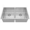 Cuba para Cozinha Gourmet Pia Dupla Aço Inox 74,5x44x20cm Acetinado GhelPlus - 1