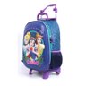 Mochila De Carrinho Princesas Disney Escolar Infantil Paetê - 2