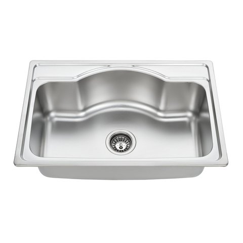 Cuba para Cozinha Gourmet Pia Aço Inox 68x50x21cm Acetinado Ghelplus Cinza