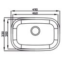 Ver imagem 2 de Cuba para Pia de Cozinha em Aço Inox N1 46x30x15cm Alto Brilho com Válvula Ghelplus Cinza