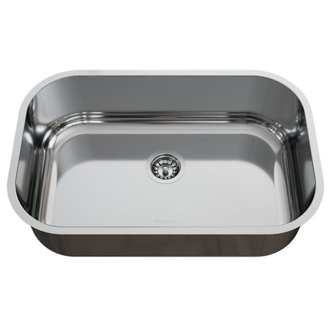 Cuba para Pia de Cozinha em Aço Inox N2 56x35x15cm Alto Brilho com Válvula Ghelplus Cinza