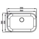 Ver imagem 2 de Cuba para Pia de Cozinha em Aço Inox N2 56x35x15cm Alto Brilho com Válvula Ghelplus Cinza