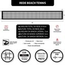 Ver imagem 7 de Rede Beach Tennis Zaka Preta 8,10m x 0,80m