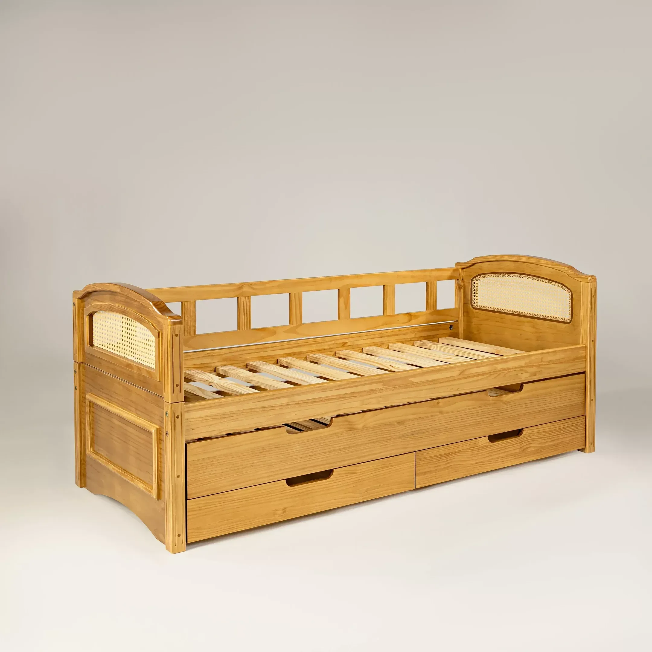 Bicama Infantil Babá Madeira Maciça Feliz - 1