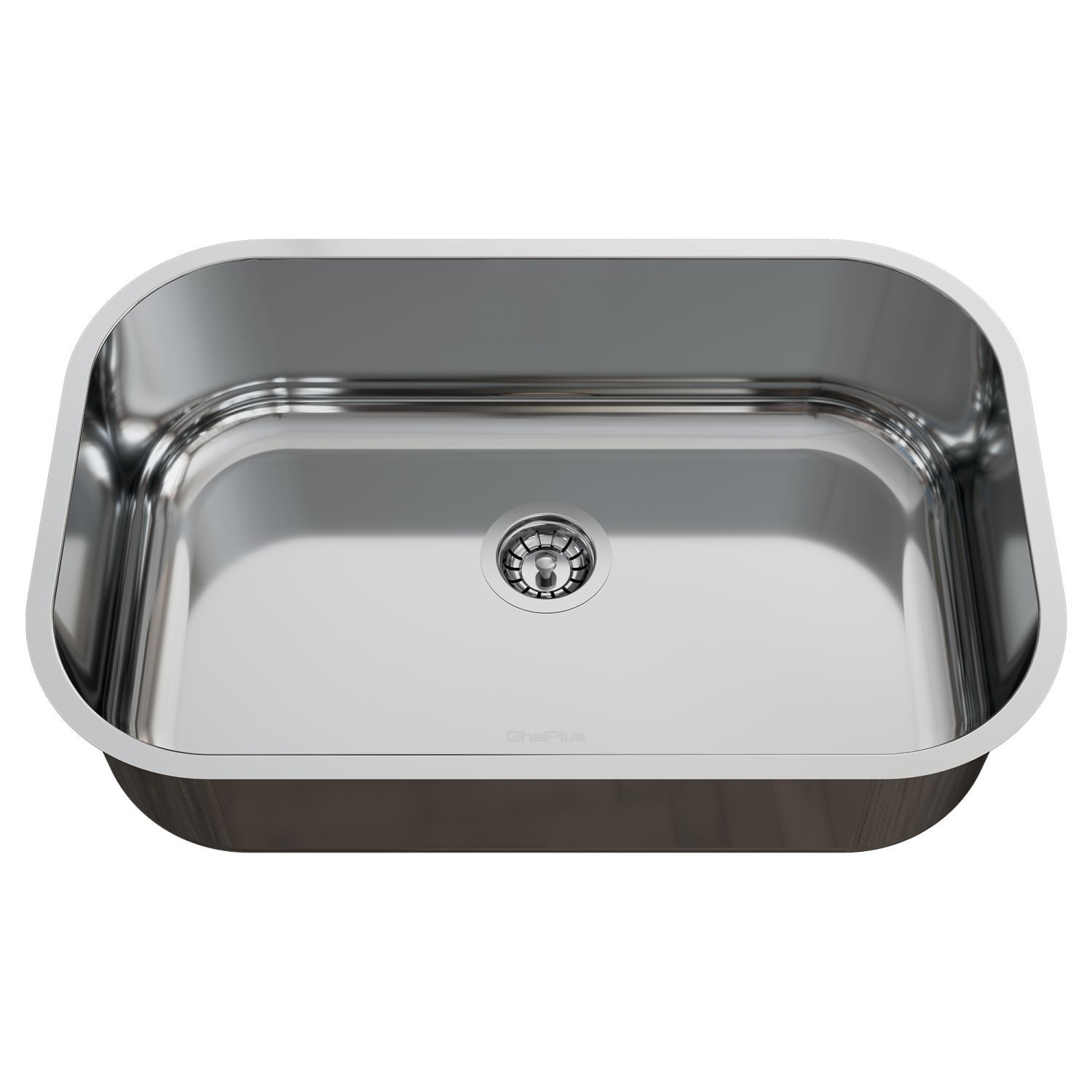 Cuba para Pia de Cozinha em Aço Inox N2 56x35x15cm Alto Brilho com Válvula GhelPlus - 1