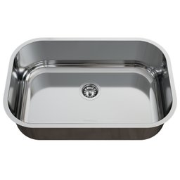 Cuba para Pia de Cozinha em Aço Inox N2 56x35x17cm Alto Brilho com Válvula GhelPlus - 1