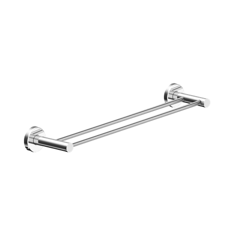 Toalheiro Duplo para Banheiro Alto Brilho Atenas Grego Metal 45cm