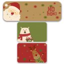 Ver imagem 1 de Kit de 3 Tapetes para Cozinha Natalinos Ho Ho Ho Capa de Almofada