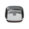 Cuba para Cozinha Pia Inox N5 36x33,5x15cm Alto Brilho com Válvula GhelPlus - 1