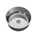 Ver imagem 1 de Cuba para Pia de Cozinha em Aço Inox Redonda 37x37x15cm Alto Brilho com Válvula Ghelplus Cinza